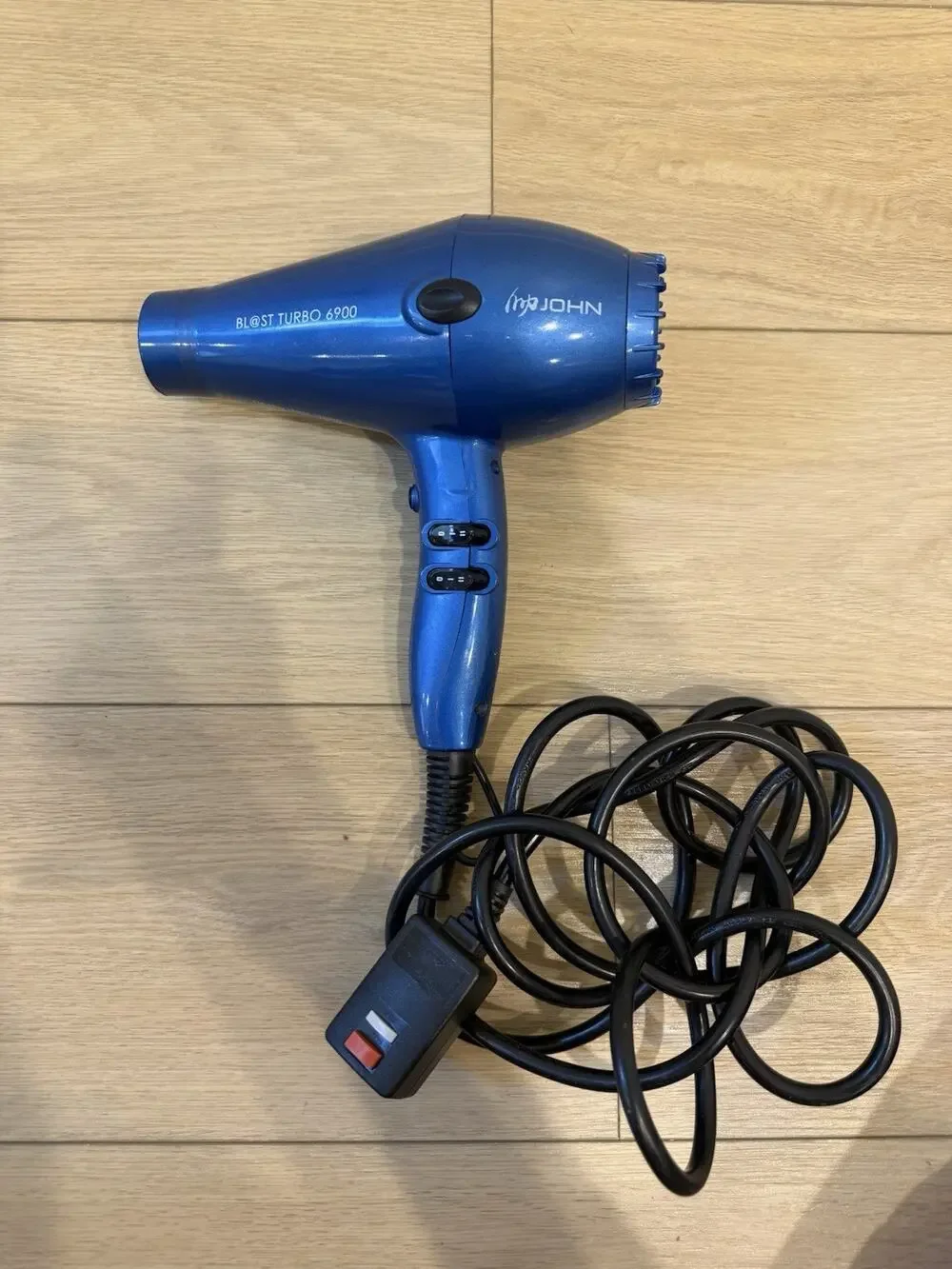 JOHN Blast Turbo 6900 Blue 2200W Ceramic Ionic Fast Drying Blow Hair Dryer